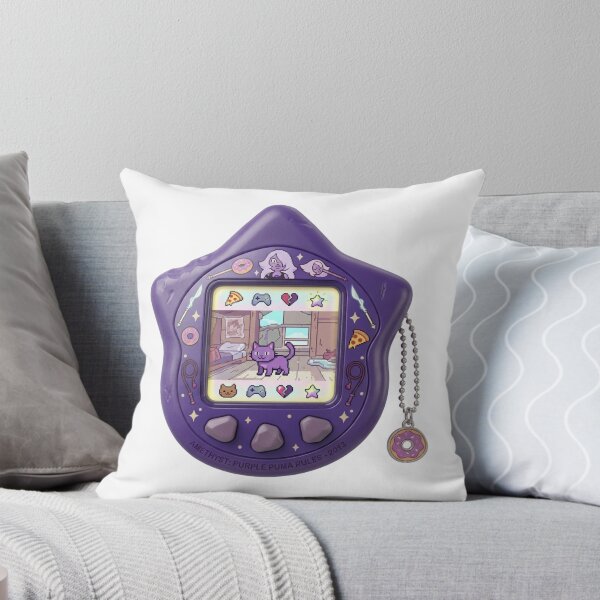 Item preview, Amethyst Purple Puma Cat Shapeshifter Tamagotchi Sticker designed and sold by 0Zetgest.