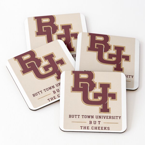 Item preview, Butt Town University BUT Logo - The Cheeks College Athletics designed and sold by Pop, Culture and Stuff.