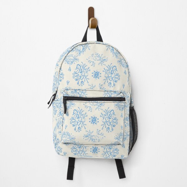 Item preview, Blue on Cream Retro Modern Toile de Jouy Pattern | Cottagecore designed and sold by sheseddit.