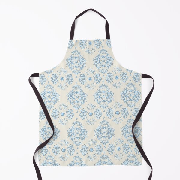 Item preview, Blue on Cream Retro Modern Toile de Jouy Pattern | Cottagecore designed and sold by sheseddit.