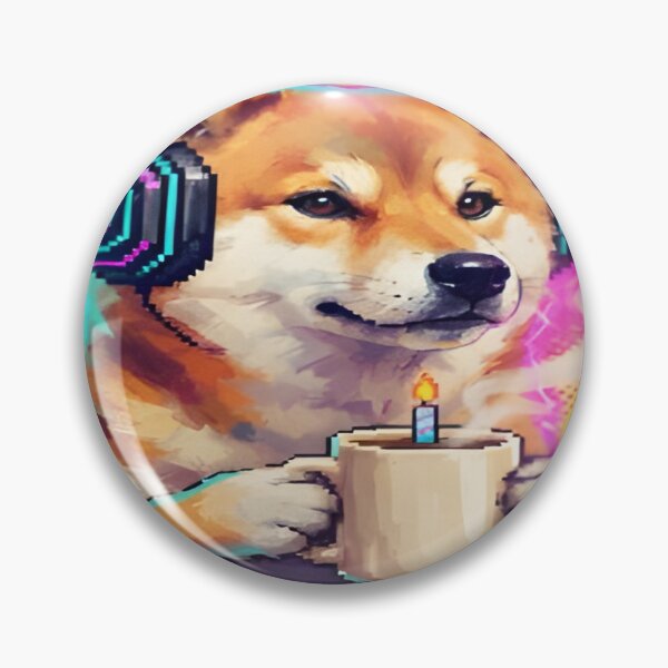 Item preview, Bruh Its My Birthday Gamer Shiba Inu Coffee Art designed and sold by DailySparks.