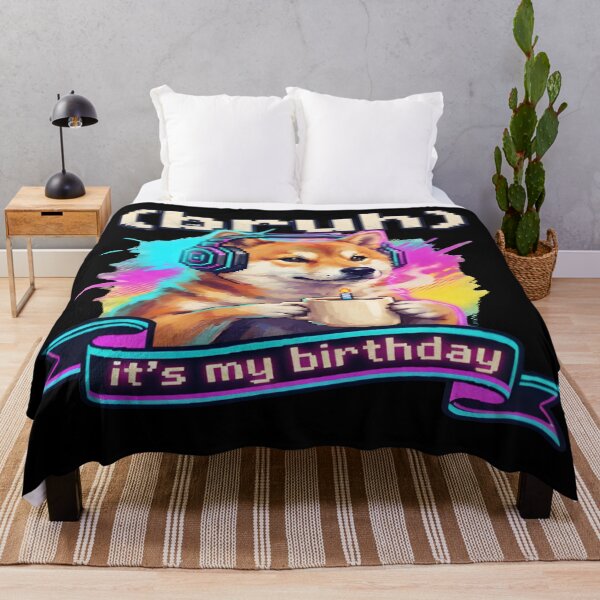 Item preview, Bruh Its My Birthday Gamer Shiba Inu Coffee Art designed and sold by DailySparks.