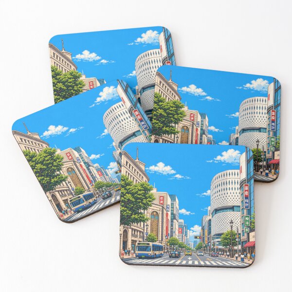 Item preview, Ginza Tokyo Day Pixel Art designed and sold by sabusabu78.
