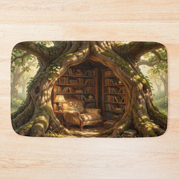 Item preview, Relaxing with a book in a tree hollow designed and sold by FotoworldEdel.