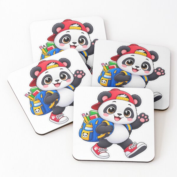 Item preview, Cute School Panda With Backpack Sticker designed and sold by Genzfirevibes.