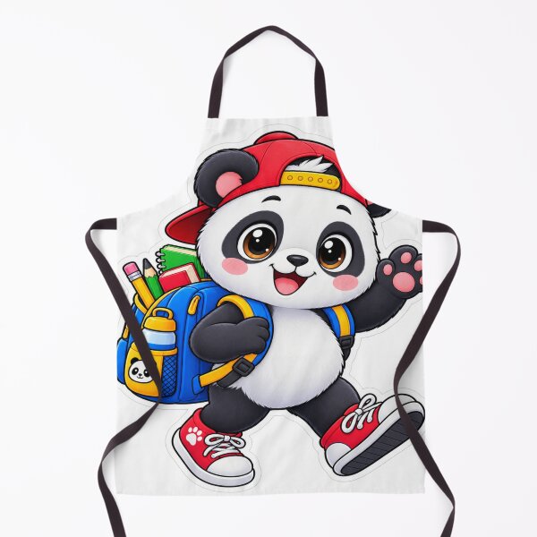 Item preview, Cute School Panda With Backpack Sticker designed and sold by Genzfirevibes.