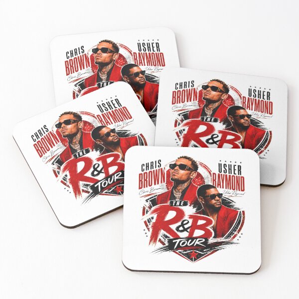 Item preview, Chris Brown Usher R&B Tour Retro Music Design designed and sold by MichelleF34464.