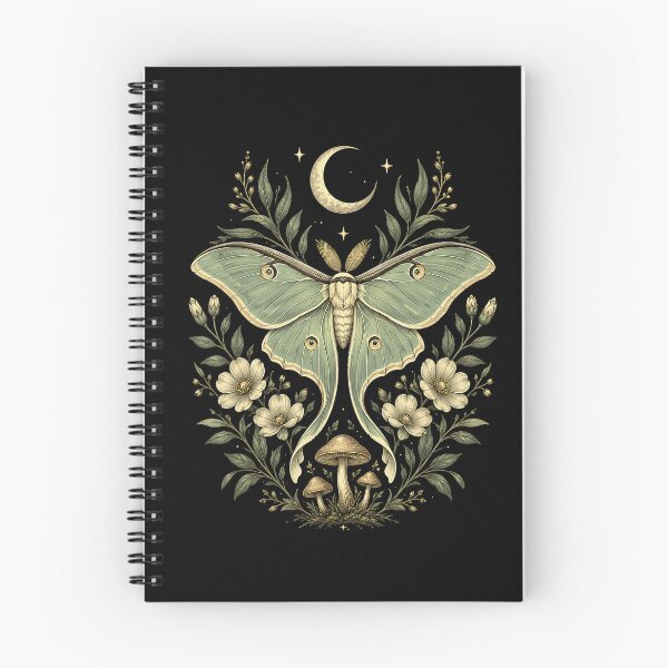 Item preview, Mystical Luna Moth Celestial Botanical Witchy Cottagecore Art designed and sold by NoeValdric.