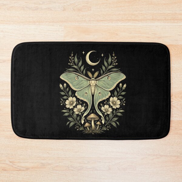 Item preview, Mystical Luna Moth Celestial Botanical Witchy Cottagecore Art designed and sold by NoeValdric.