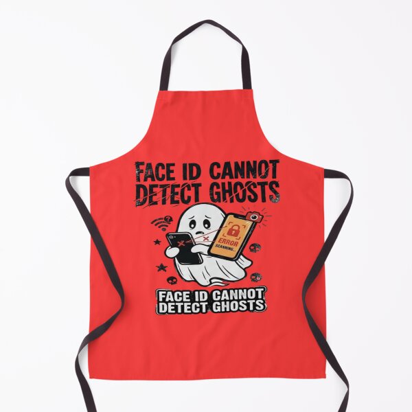 Item preview, Face ID Cannot Detect Ghosts - Funny Cute Ghost Phone Scan Error designed and sold by LUKOWEAR.