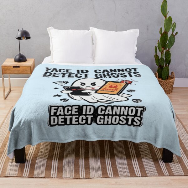 Item preview, Face ID Cannot Detect Ghosts - Funny Cute Ghost Phone Scan Error designed and sold by LUKOWEAR.