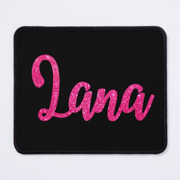 Item preview, Lana Hot Pink Sparkly Personalised Name Design designed and sold by CamilasPrints.