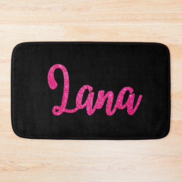 Item preview, Lana Hot Pink Sparkly Personalised Name Design designed and sold by CamilasPrints.