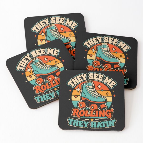 Item preview, Retro roller skate with fun slogan design designed and sold by rafaeltto.