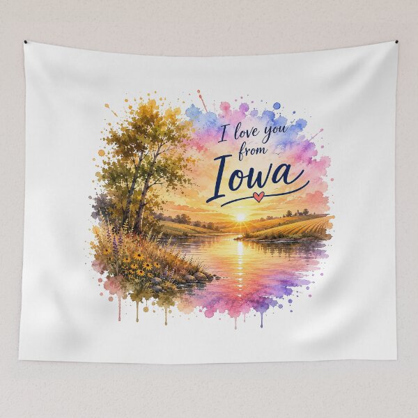Item preview, Heartland Sunrise of Love: A Golden Iowa Morning designed and sold by BlissBlvdShop.
