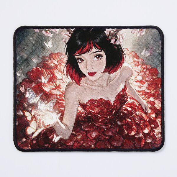 Item preview, Red Rose Petal Ballerina Cherry Blossom Fairy designed and sold by Hen-C-Art.