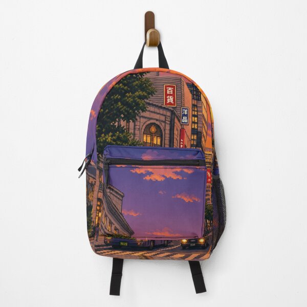 Item preview, Ginza Tokyo Sunset Pixel Art designed and sold by sabusabu78.
