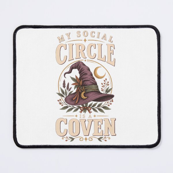Item preview, My Social Circle is a Coven Funny Witch Halloween designed and sold by OUICHA.