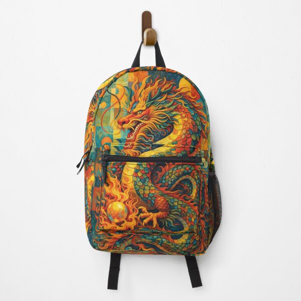 Item preview, Colourful Dragon – Legendary Mythical Creature Painting designed and sold by GalleryKauffeld.