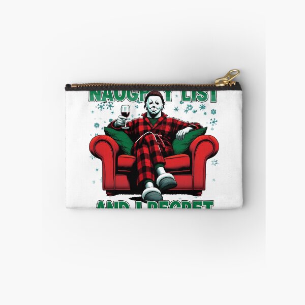 Item preview, Naughty Holiday Masked Character Red Plaid Humor Design designed and sold by JohnYoung63765.