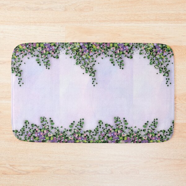 Item preview, Tiny Flowers Purple Abstract Impressionist Botanical Illustration designed and sold by JoyfulWhimsy.