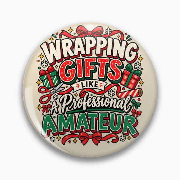Item preview, Wrapping Gifts Like a Professional Amateur – Funny Christmas designed and sold by  MAD's Recreation Studio.