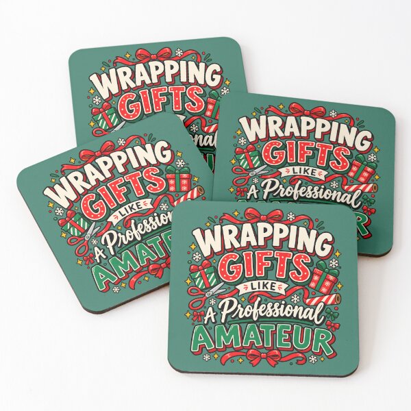 Item preview, Wrapping Gifts Like a Professional Amateur – Funny Christmas designed and sold by  MAD's Recreation Studio.