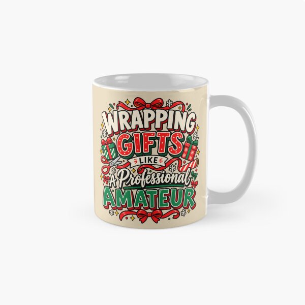Item preview, Wrapping Gifts Like a Professional Amateur – Funny Christmas designed and sold by  MAD's Recreation Studio.