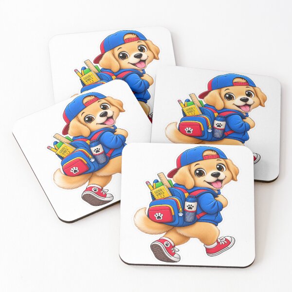 Item preview, Cute School Puppy With Backpack Sticker designed and sold by Genzfirevibes.