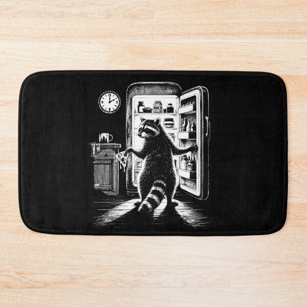 Item preview, Hungry Raccoon Midnight Fridge Raid designed and sold by drawlinershop.