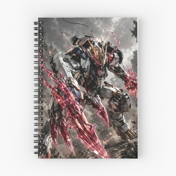 Item preview, Red Energy Mecha Warrior – Futuristic Giant Robot Sci Fi Battle Art designed and sold by Dyan4.