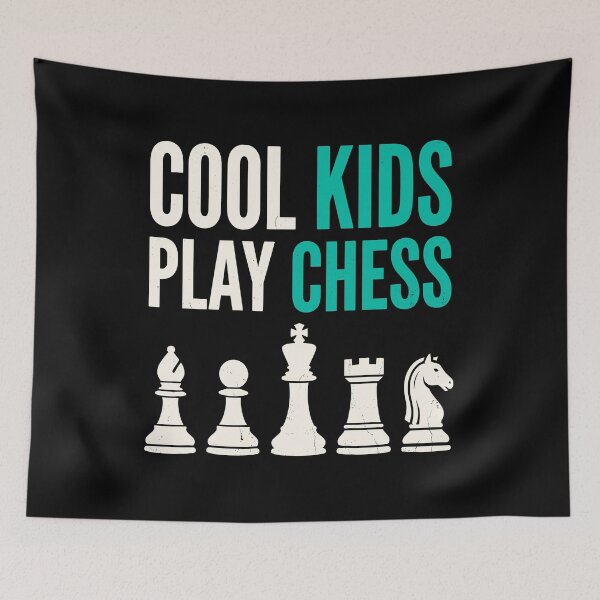 Item preview, Cool Kids Play Chess Board Game Player designed and sold by Doodleoub.