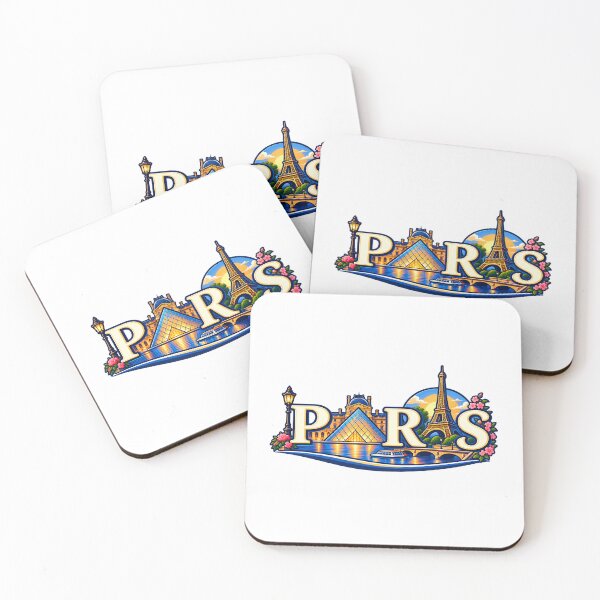 Item preview, Paris France – Eiffel Tower & Louvre Pyramid Travel Design designed and sold by SVALANART.