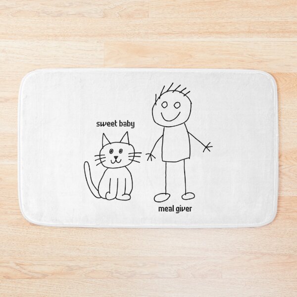 Item preview, Sweet Cat Baby & It's Meal Giver designed and sold by LunarDesignzz.