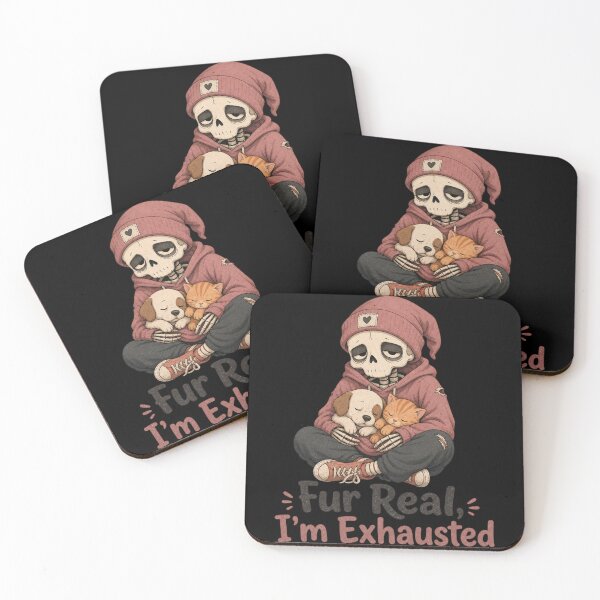 Item preview, Fur Real I'm Exhausted Shirt, Comfort Colors® Skeleton Vet Tech Tee, Funny Halloween Veterinarian Graphic designed and sold by TshirtsLabs.