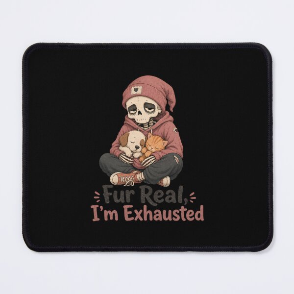 Item preview, Fur Real I'm Exhausted Shirt, Comfort Colors® Skeleton Vet Tech Tee, Funny Halloween Veterinarian Graphic designed and sold by TshirtsLabs.