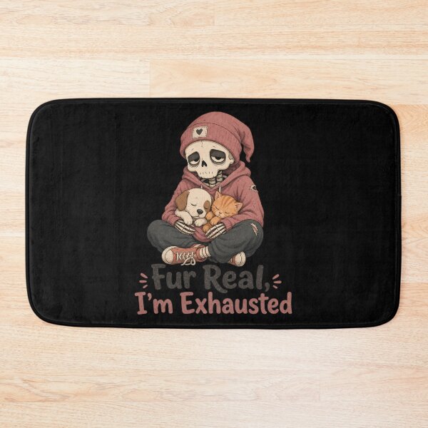 Item preview, Fur Real I'm Exhausted Shirt, Comfort Colors® Skeleton Vet Tech Tee, Funny Halloween Veterinarian Graphic designed and sold by TshirtsLabs.