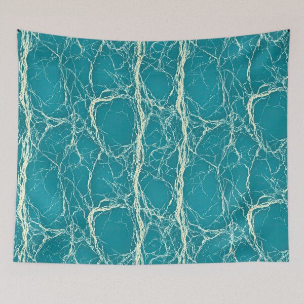 Item preview, Teal and White Neural Branching Abstract designed and sold by Piotrek0001.