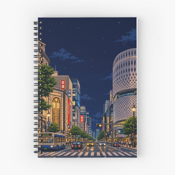 Item preview, Ginza Tokyo Night Pixel Art designed and sold by sabusabu78.
