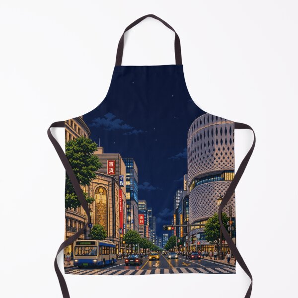 Item preview, Ginza Tokyo Night Pixel Art designed and sold by sabusabu78.