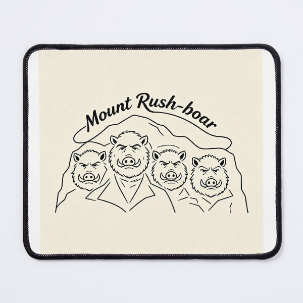 Item preview, Mount Rush-boar Wild Boar. Mount Rushmore USA designed and sold by tangramrachel.