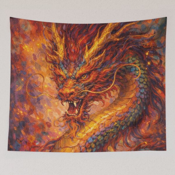 Item preview, The Legendary Dragon – Mythology Painting designed and sold by GalleryKauffeld.