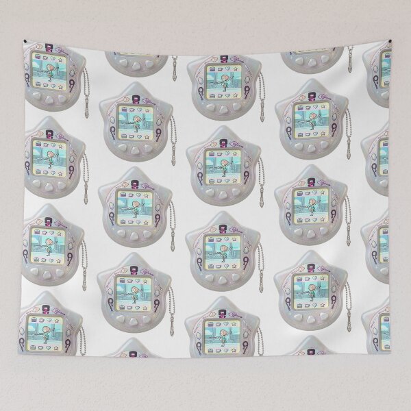 Item preview, Pearl Elegance Spear Dancer Retro Tamagotchi Pixel Art designed and sold by 0Zetgest.