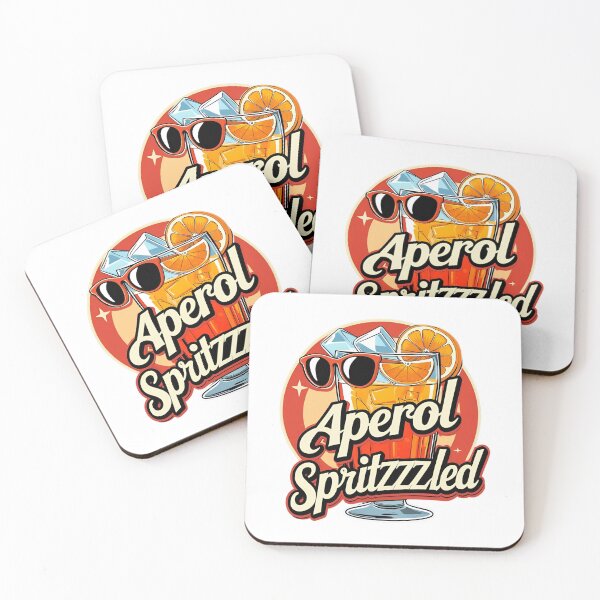 Aperçu de l'œuvre Cocktail d'été rétro Aperol Spritzzzled créée et vendue par Aetheriaworld.