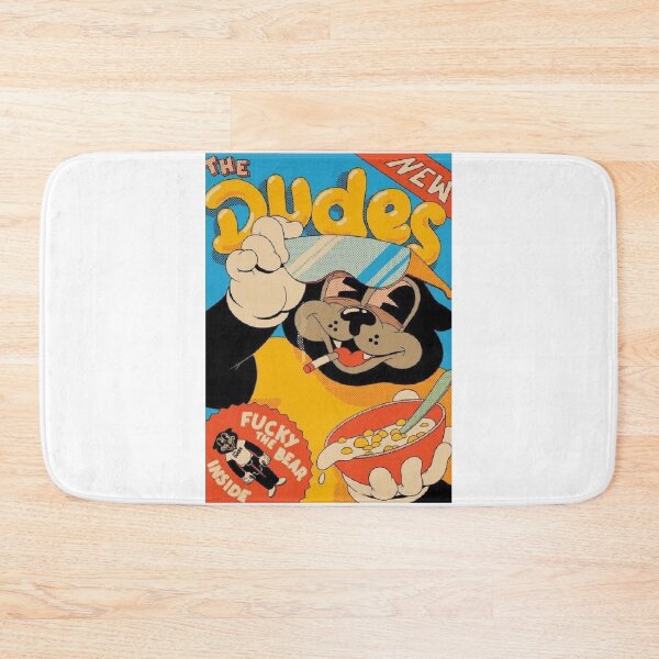 Item preview, Fucky the Bear – Retro Cereal Pop Cartoon Poster designed and sold by WATEKE.