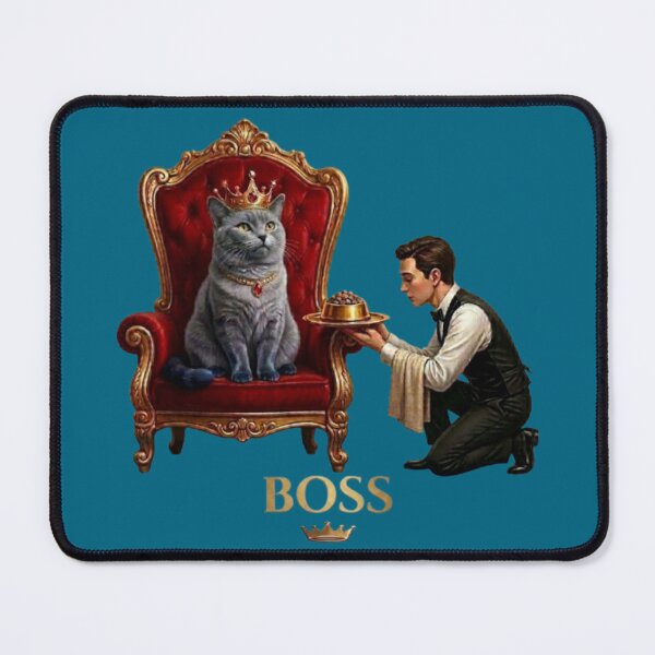 Item preview, Royal Boss Cat - Funny King Cat Served by Butler Art designed and sold by Northern Glow Art.