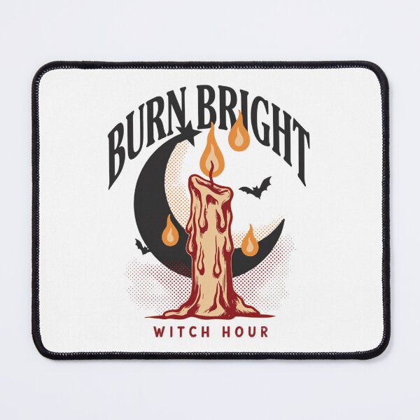 Item preview, Burn Bright Candle Witch T-Shirt | Witch Hour Halloween Graphic Tee v1 designed and sold by DarylWelsh2024.
