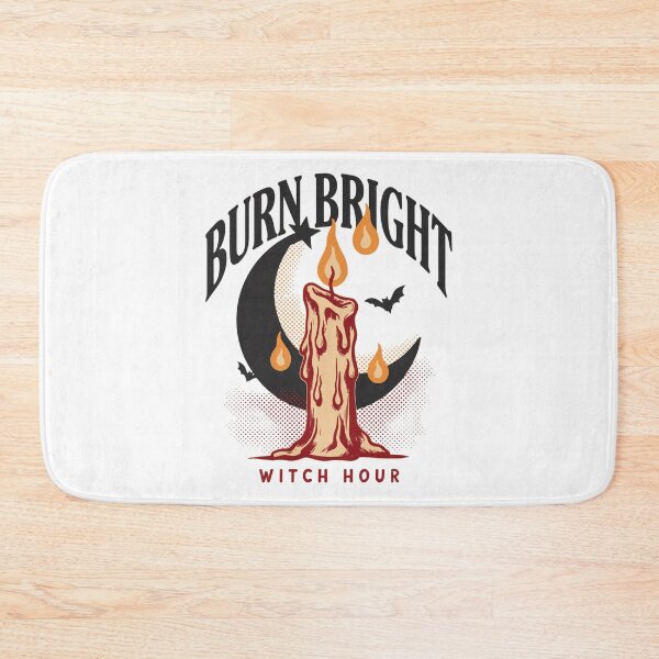 Item preview, Burn Bright Candle Witch T-Shirt | Witch Hour Halloween Graphic Tee v1 designed and sold by DarylWelsh2024.