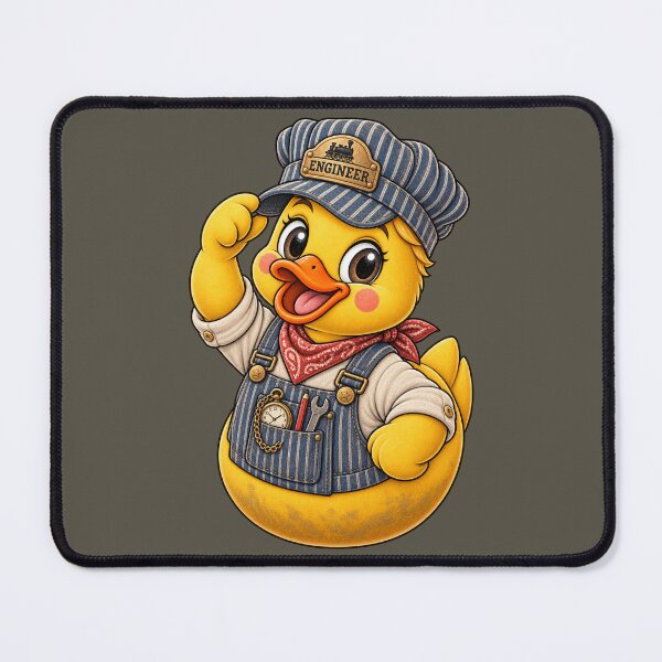 Item preview, Rubber Duck Train Engineer – Vintage Edition designed and sold by BROHLine Studio.