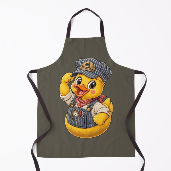 Item preview, Rubber Duck Train Engineer – Vintage Edition designed and sold by BROHLine Studio.